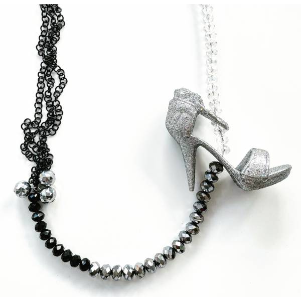 COLLANA SCARPA GLITTER
