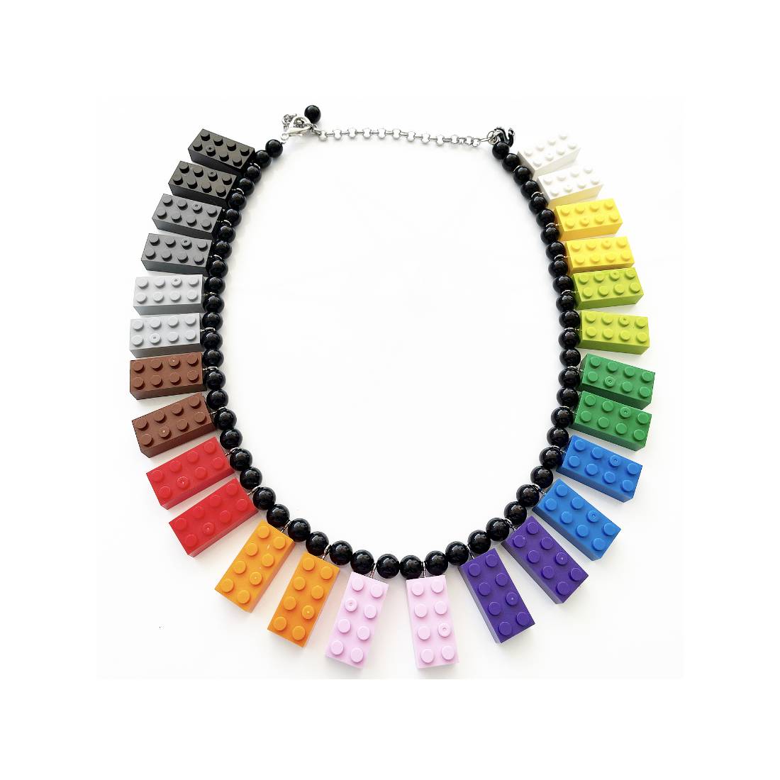 COLLANA MATTONCINI COLOR LUNGA