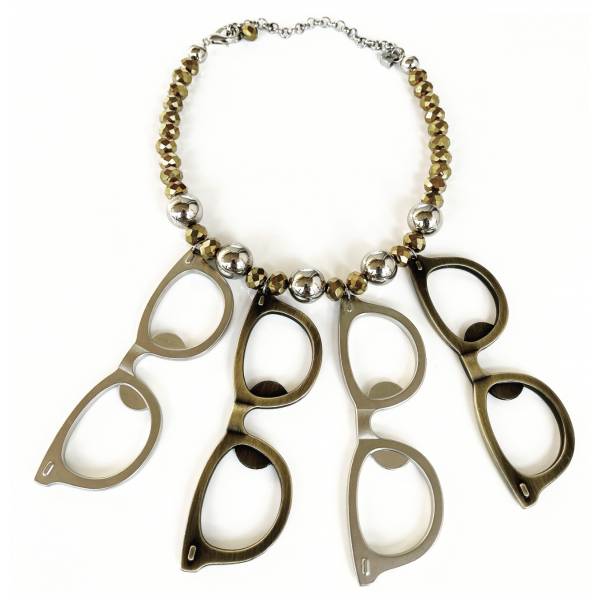 COLLANA OCCHIALI ARGENTO E...