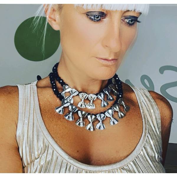 COLLANA PASTA ORO E ARGENTO 2