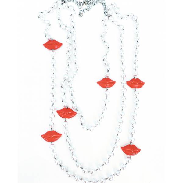 COLLANA BOCCHE ROSSE