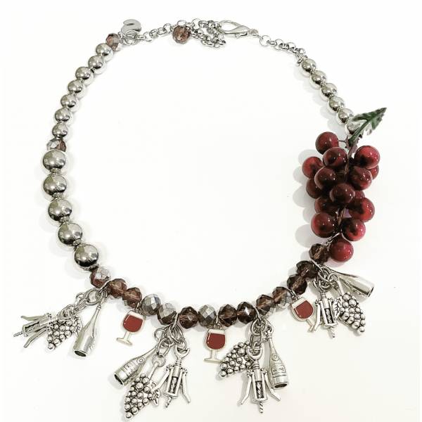 COLLANA UVA VINO