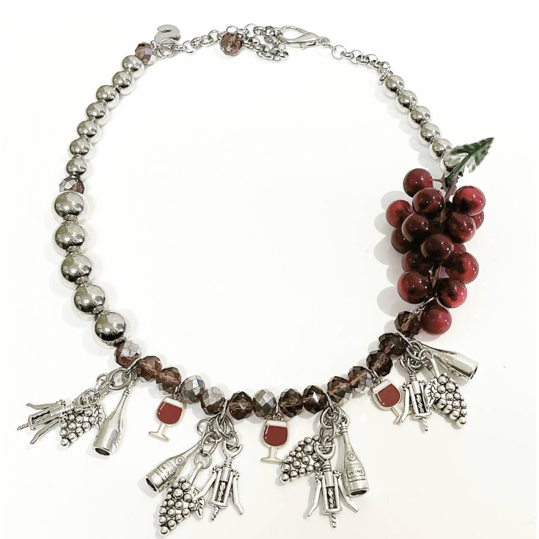 COLLANA UVA VINO