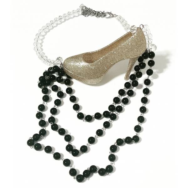 COLLANA SCARPA GLITTER