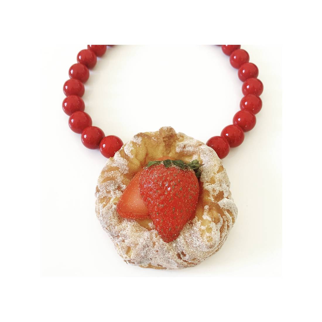 COLLANA TORTINA ALLA FRUTTA FRAGOLA
