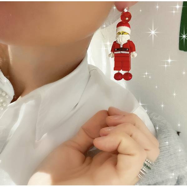 ORECCHINI BABBO NATALE ROBOT 2