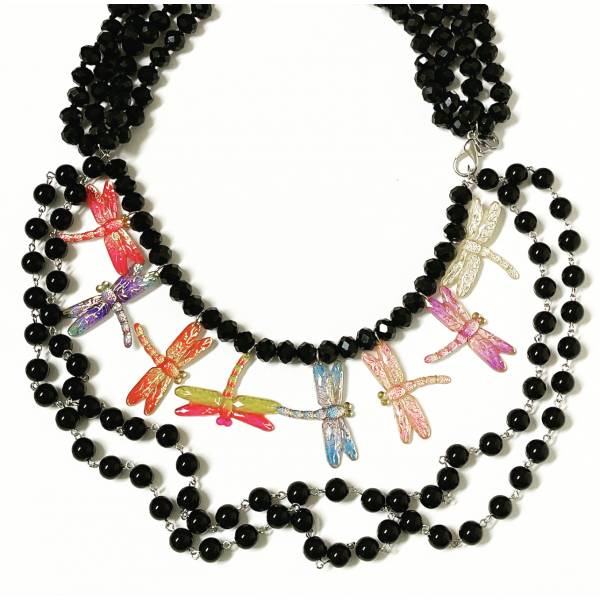 COLLANA LIBELLULE CANGIANTI