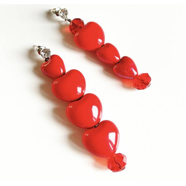 ORECCHINI CUORE CERAMICA