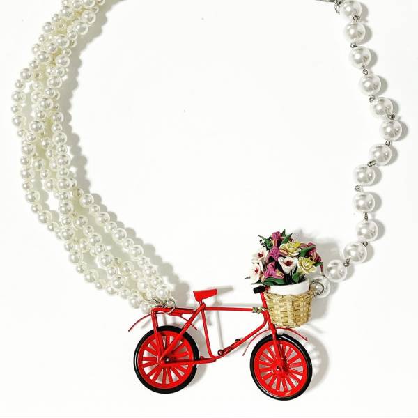 COLLANA BICI ROSSA