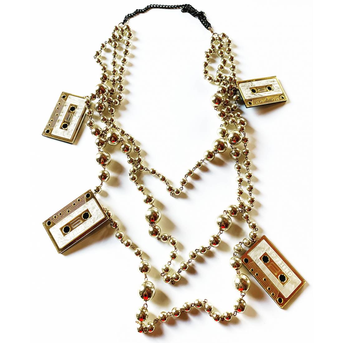 COLLANA CASSETTE GOLD