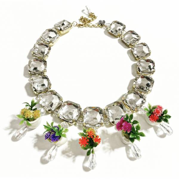 COLLANA PIANTINE CRISTALLO