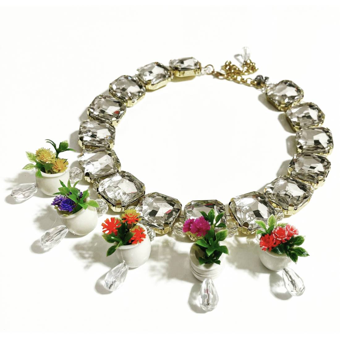 COLLANA PIANTINE CRISTALLO