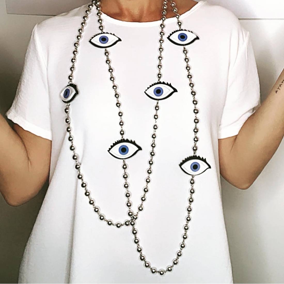 COLLANA OCCHI BLU