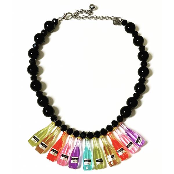 COLLANA MINI BOTTIGLIE COLOR
