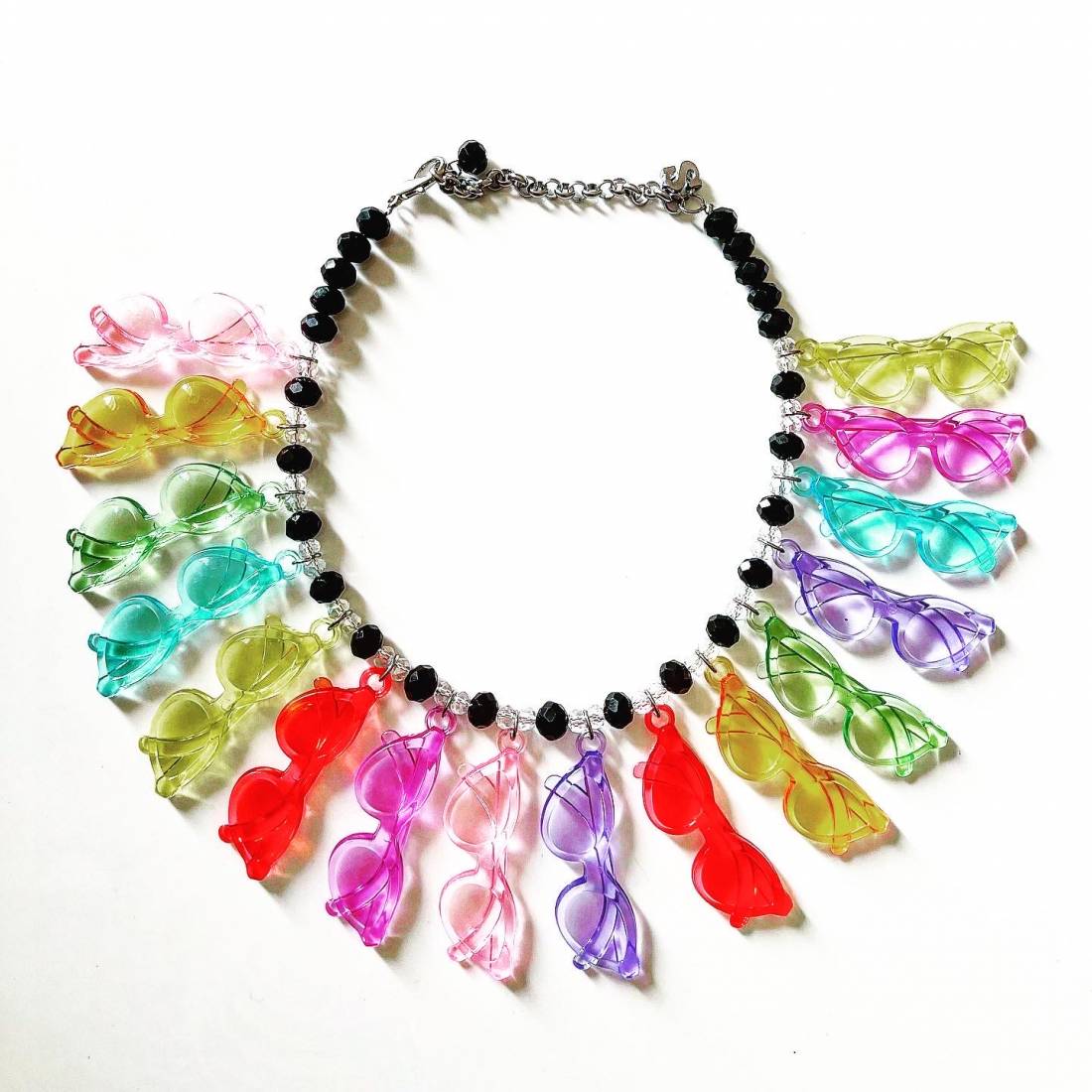 COLLANA MINI OCCHIALI COLOR