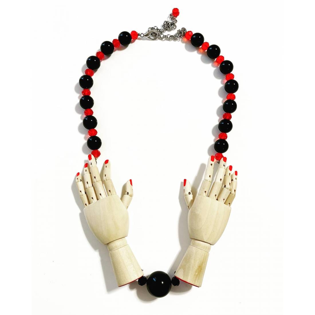 COLLANA MANI LEGNO