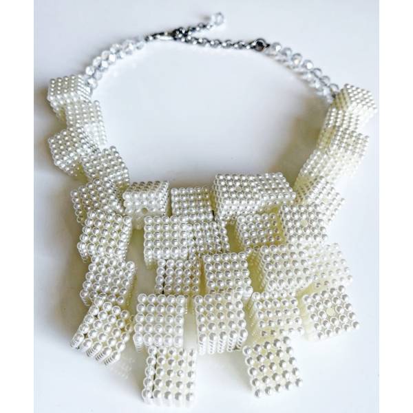 COLLANA CUBI IN PERLA