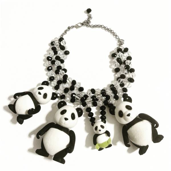 COLLANA PANDA HAPPY FAMILY