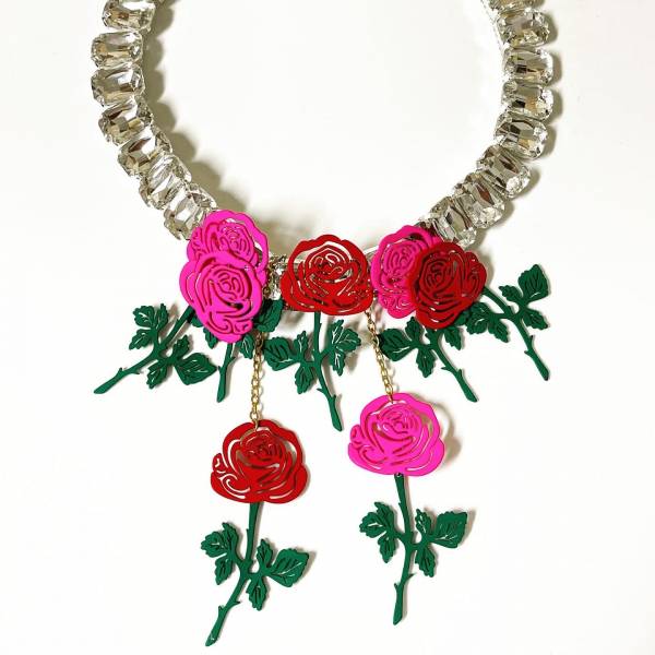 COLLANA CRYSTAL ROSE STELO