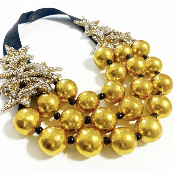 COLLANA STELLE E BOLLE ORO 2