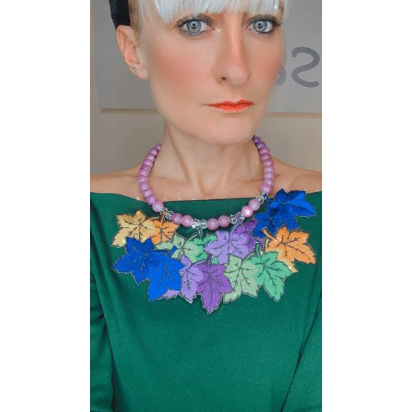 COLLANA FOGLIE COLOR COMPOSIT 2