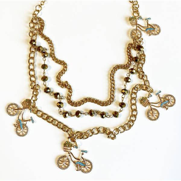 COLLANA BICICLETTE CRYSTAL...