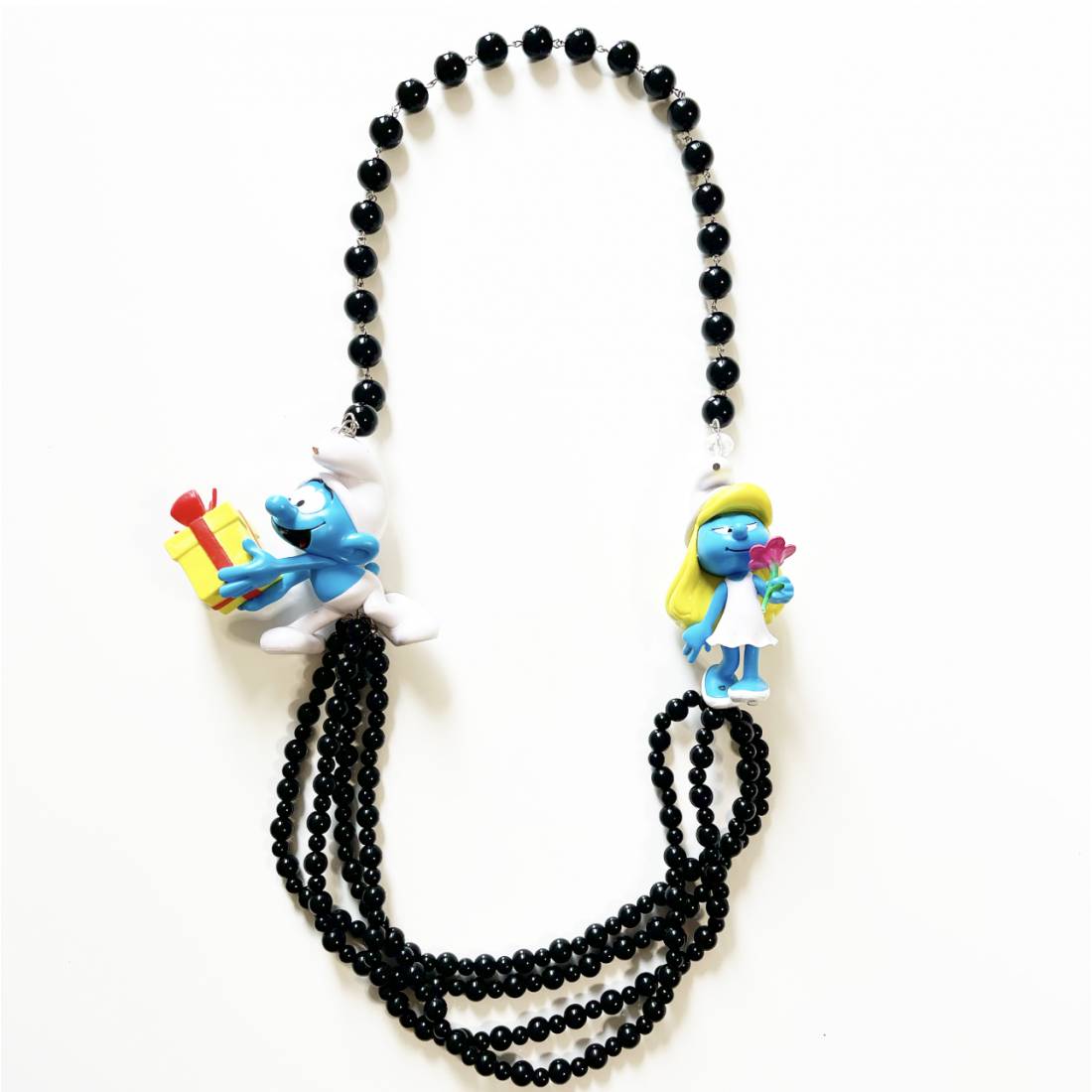 COLLANA PUFFI LUNGA puffetta / pacco