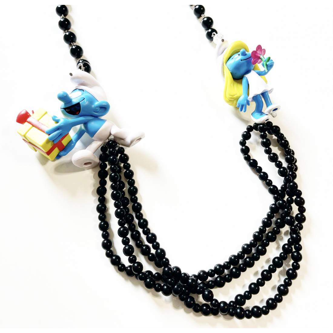 COLLANA PUFFI LUNGA puffetta / pacco