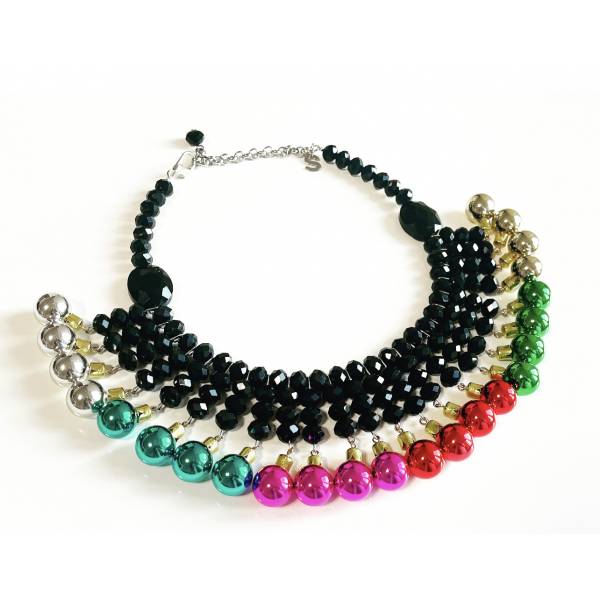 COLLANA MINI BOLLE COLORATE
