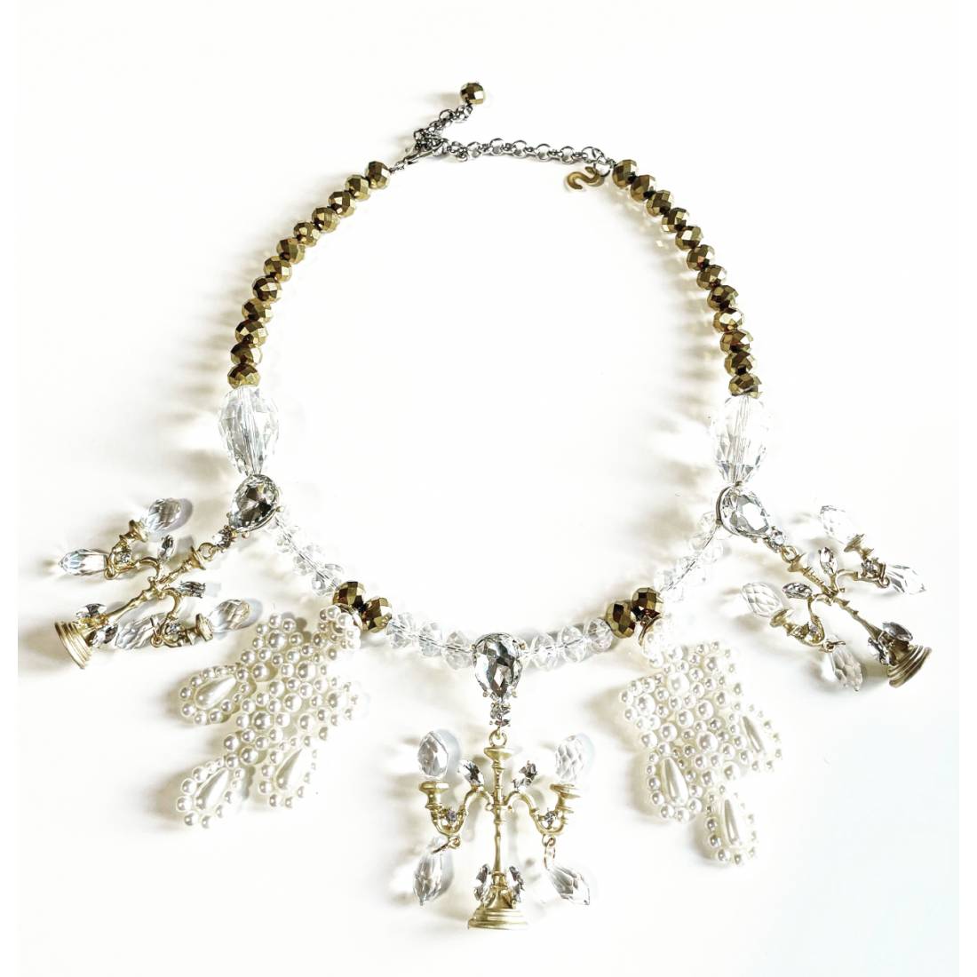 COLLANA CANDELABRI IN CRISTALLO