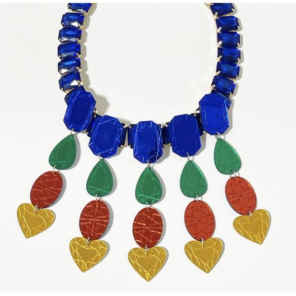 COLLANA DIAMANTI BLU