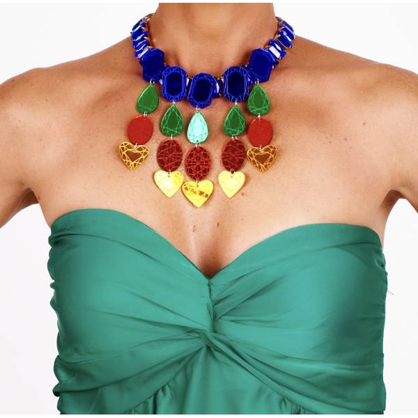 COLLANA DIAMANTI BLU 2