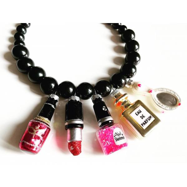 COLLANA ROSSETTO, SMALTO,...