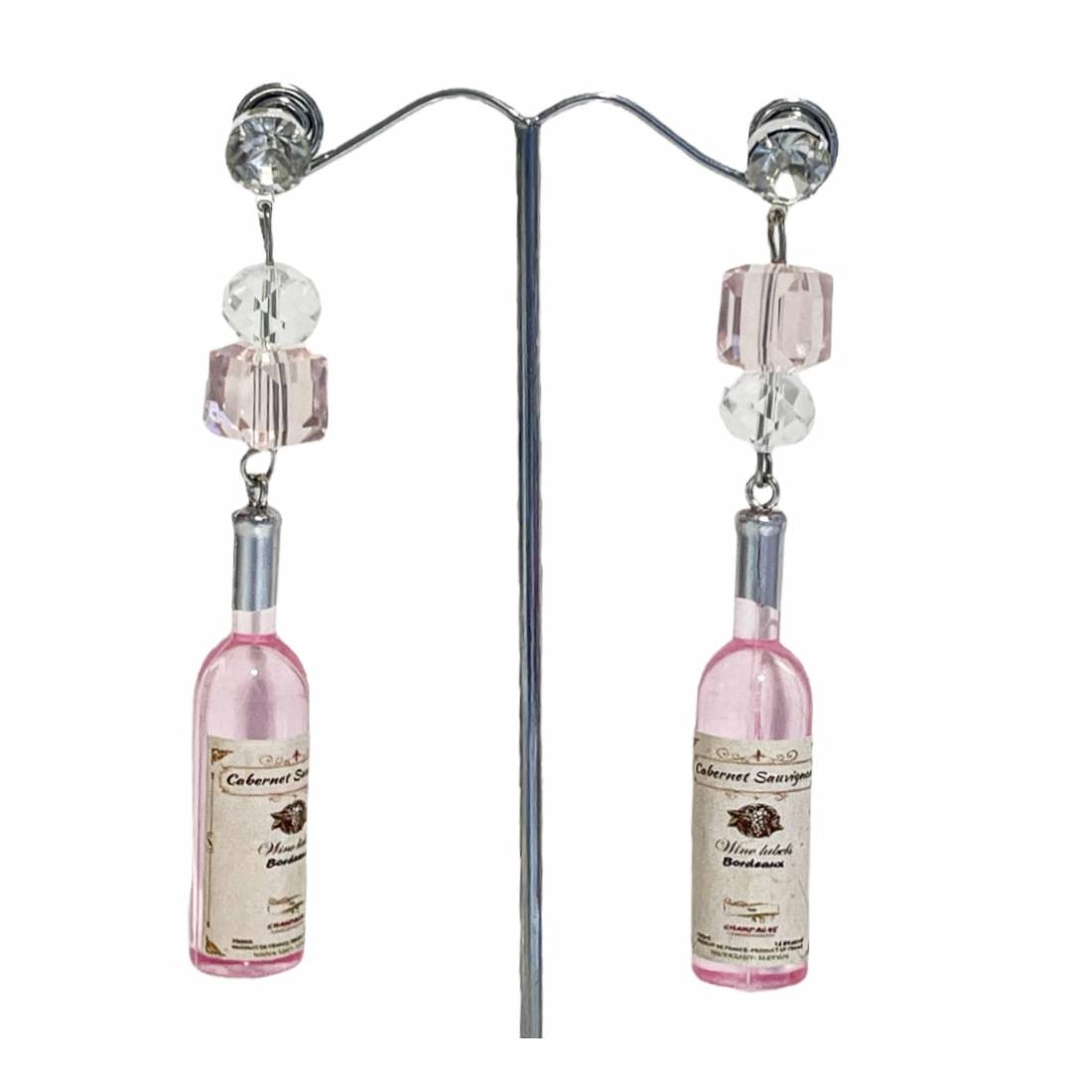 ORECCHINI VINO ROSA