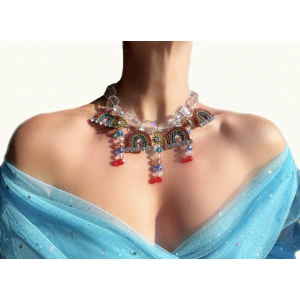 COLLANA ARCOBALENI CRYSTAL 2