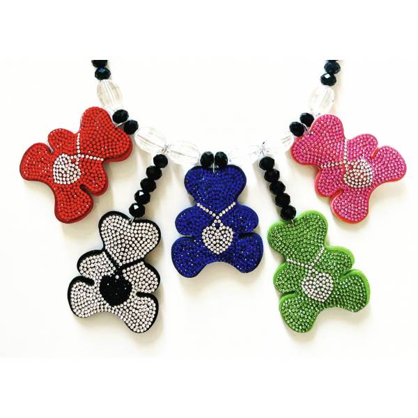 COLLANA 4 ORSETTI GLITTER