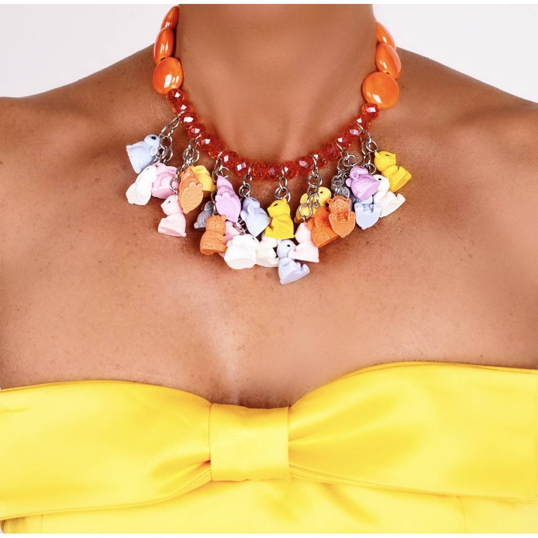 COLLANA CONIGLIETTI ORANGE