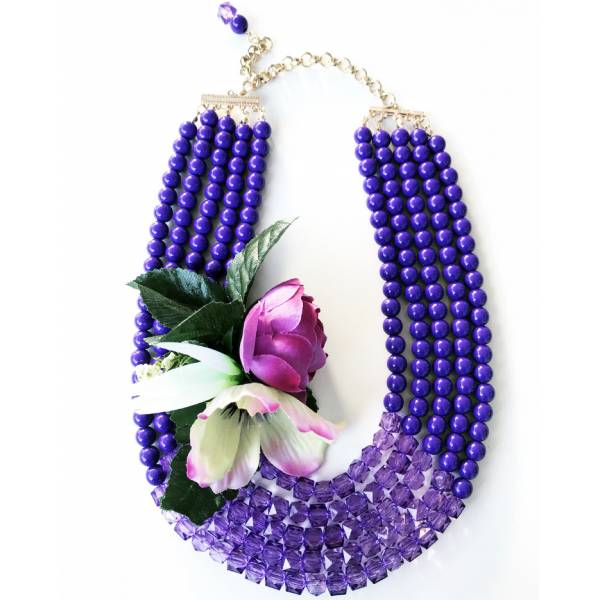 COLLANA VIOLA BOUQUET 2