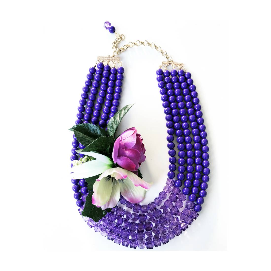 COLLANA VIOLA BOUQUET