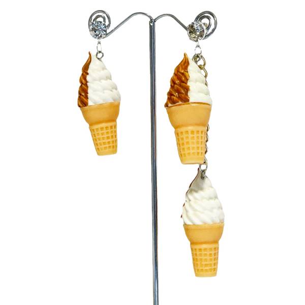 ORECCHINI GELATO PANNA E...