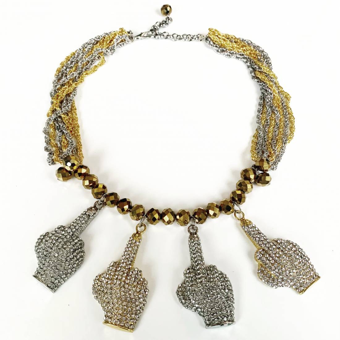 COLLANA DITO MEDIO CRYSTAL
