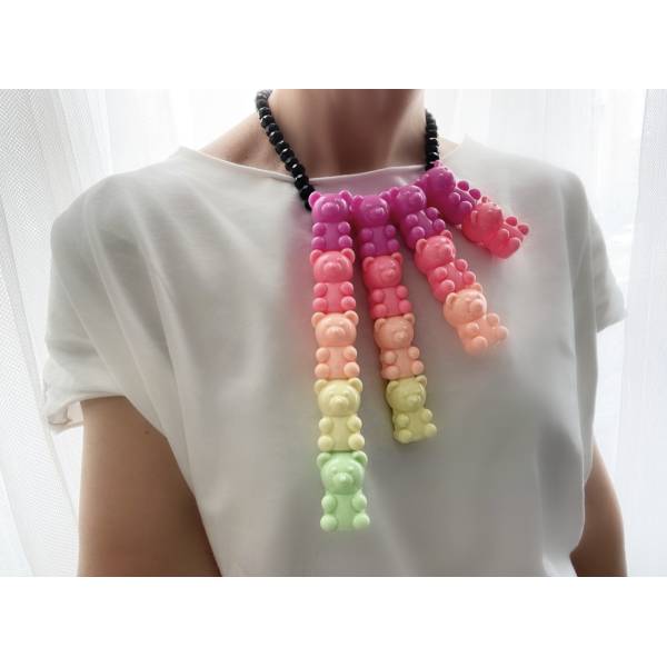 COLLANA ORSETTI FLUO 2