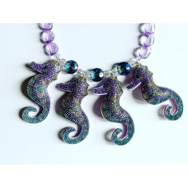 COLLANA CAVALLUCCI LILLA 2