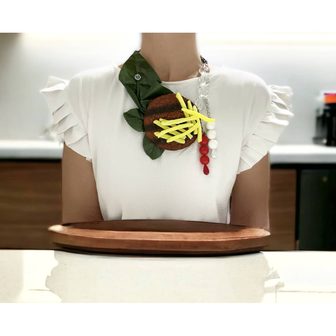 COLLANA HAMBURGER SCOMPOSTO