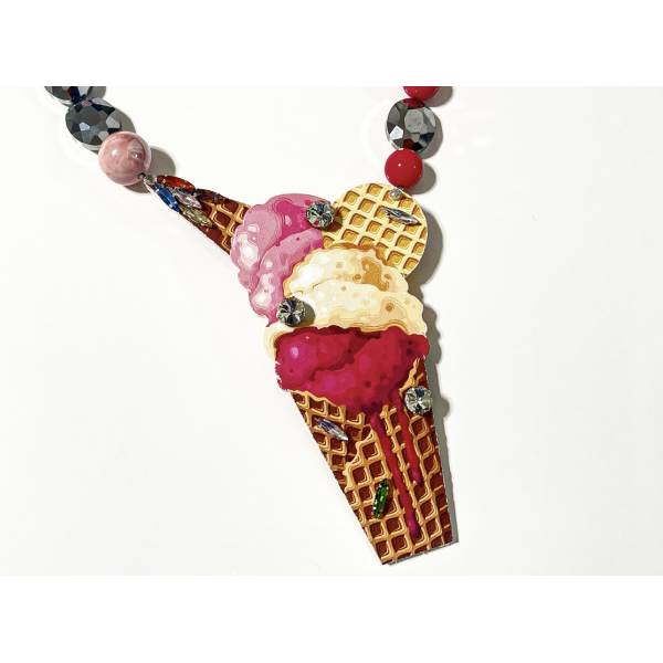 COLLANA GELATO FRAGOLA E... 2