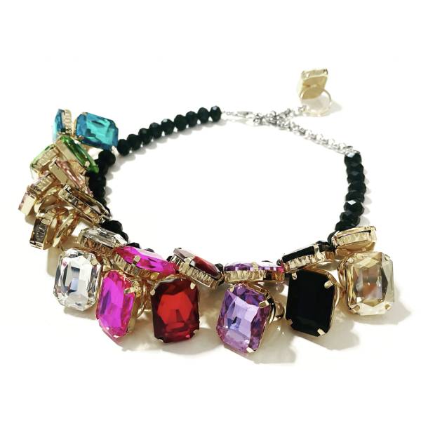 COLLANA ANELLI CRISTALLO