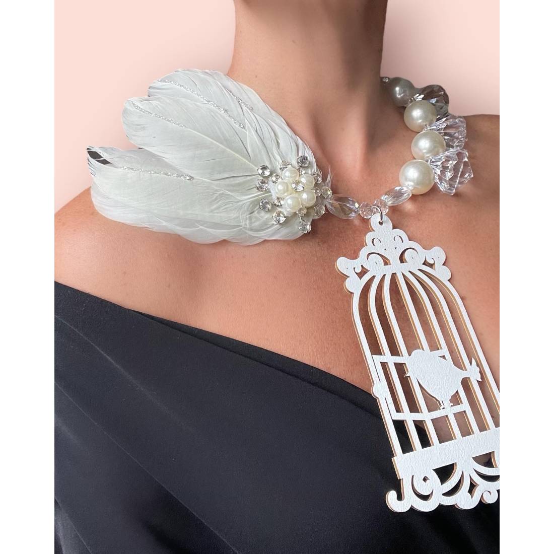 COLLANA VOLIAMO BLACK AND WHITE