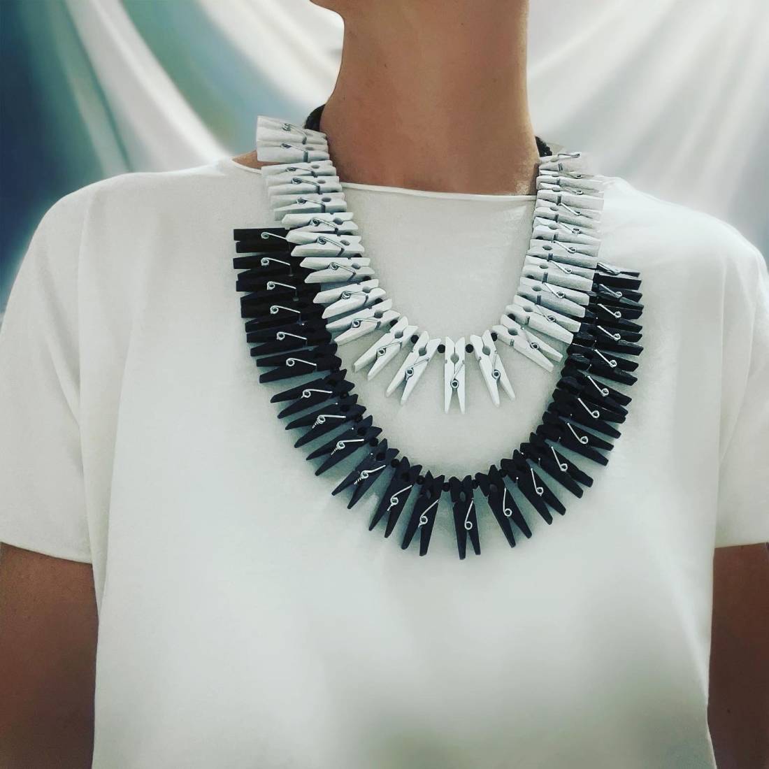 COLLANA MOLLETTE BLACK AND WHITE