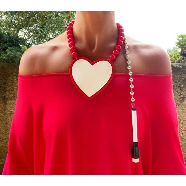 COLLANA LAVAGNA CUORE 2