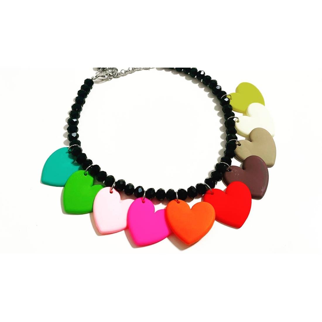 COLLANA CUORI SILICONE